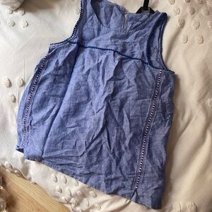 Super cute J Crew Blue Summer Top